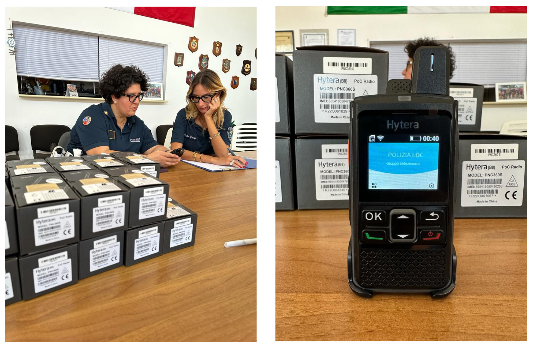 Italian municipality deploys Hytera`s PNC360S devices